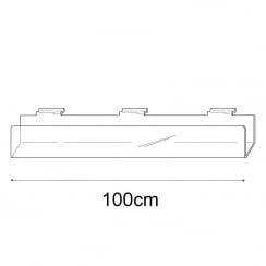 100cm deep greeting card rack slatwall