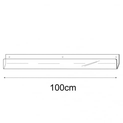 100cm economy greeting card rack wall fixing