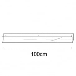 100cm economy greeting card rack wall fixing