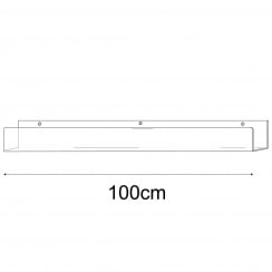 100cm tall lipped wall fixing shelf