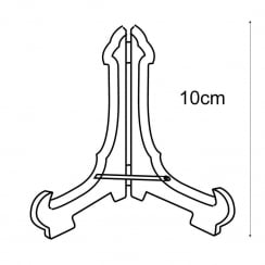 10cm budget plate stand: pack of 10   (plate stands & shop equipment)