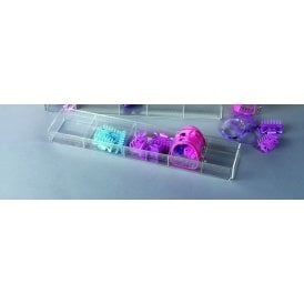 10cmx50cm tray: adjustable dividers   (acrylic containers & trays)