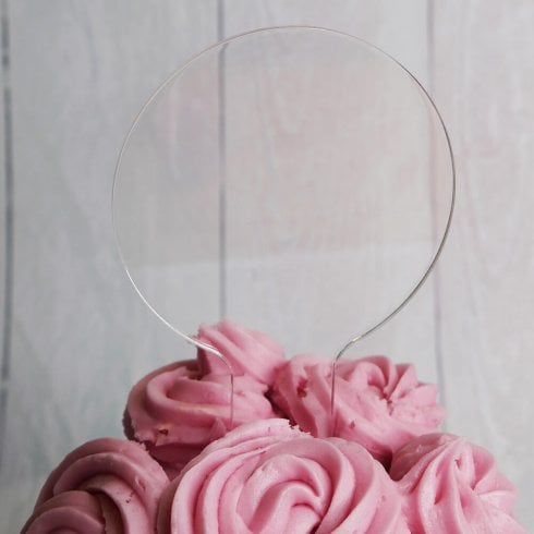 12cm circle cake topper