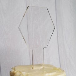 12cm hexagon cake topper 