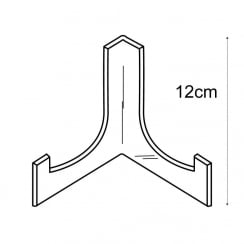 12cm plate stand   (acrylic plate stands: shop equipment)