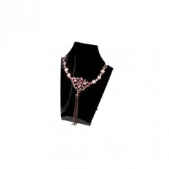 13cm necklet: curved bust pendant and necklace jewellery display stand