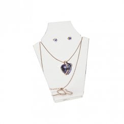 13cm necklet: flat front bust pendant and necklace jewellery display stand