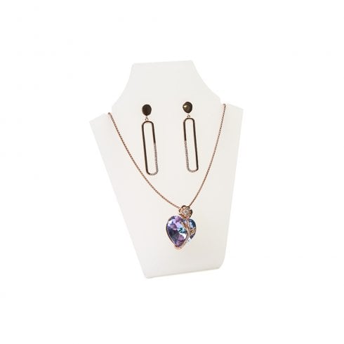13cm necklet: flat front bust pendant and necklace jewellery display stand