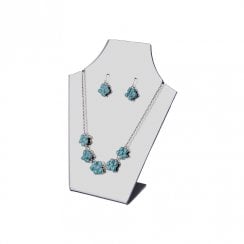 13cm necklet: flat front bust pendant and necklace jewellery display stand