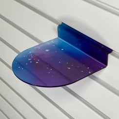 15cmx15cm curved shelf-slatwall   (galaxy print)