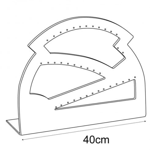 19 pair earring arch stand jewellery display