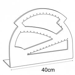 19 pair earring arch stand jewellery display