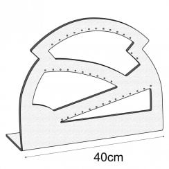 19 pair earring arch stand jewellery display