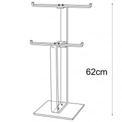 2 tier heavy duty necklace tree stand