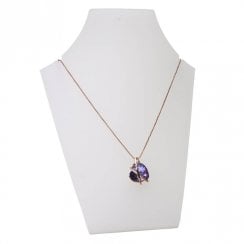 20cm necklet: curved bust pendant and necklace jewellery display stand