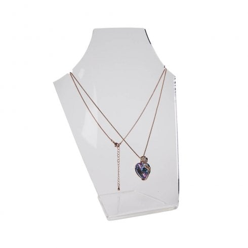 20cm necklet: curved bust pendant and necklace jewellery display stand