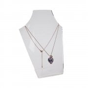20cm necklet: curved bust pendant and necklace jewellery display stand