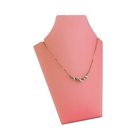 20cm necklet: curved bust pendant and necklace jewellery display stand