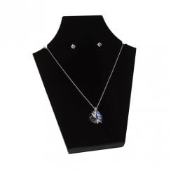 20cm necklet: flat front bust pendant and necklace jewellery display stand