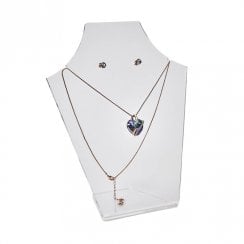 20cm necklet: flat front bust pendant and necklace jewellery display stand