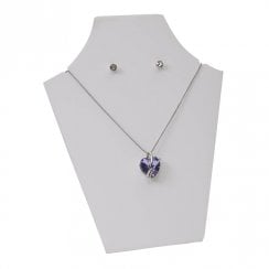 20cm necklet: flat front bust pendant and necklace jewellery display stand