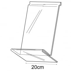 20cm slatwall shirt display shelf