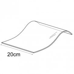 20cm wide multi curved bracelet and watch scroll jewellery display stand
