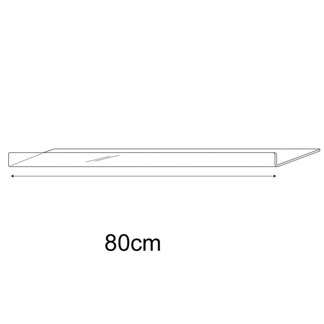 20cm x 80cm reversible shelf (acrylic shelf)