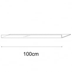 20cmx100cm reversible shelf   (acrylic shelf)