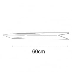 20cmx60cm heavy duty shelf-groovewall