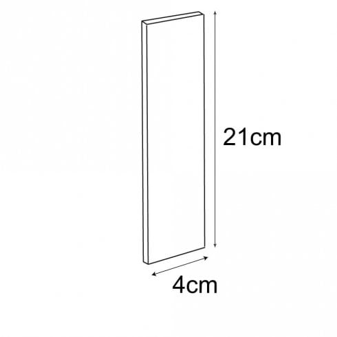 21 x 4cm blank bookmark
