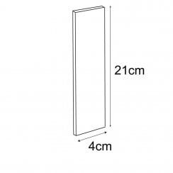 21 x 4cm blank bookmark