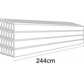244cm Slatwall panels: pack of 6