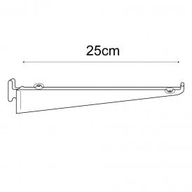 25cm bracket-wallstrip   (wall strip shelving system)