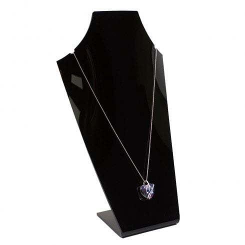 25cm necklet: curved bust pendant and necklace jewellery display stand