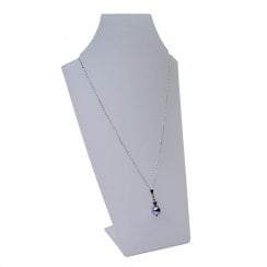 25cm necklet: curved bust pendant and necklace jewellery display stand