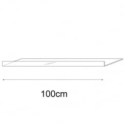 25cmx100cm reversible shelf   (acrylic shelf)