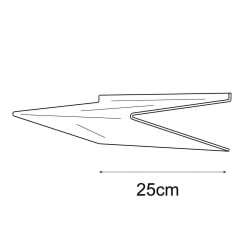 25cmx25cm heavy duty shelf-slatwall   (acrylic shelves: slatwall)