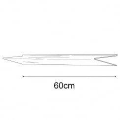 25cmx60cm heavy duty shelf-groovewall (slatwall shelving)