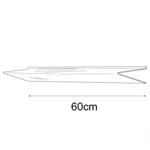 25cmx60cm heavy duty shelf-slatwall   (acrylic shelves: slatwall)