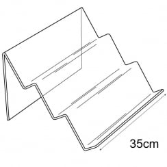 3 tier angled support   (general purpose retail equipment)