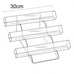 3 tier budget watch and bracelet display stand jewellery holder