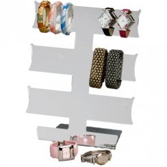 3 tier T-bar watch and bracelet display stand jewellery holder
