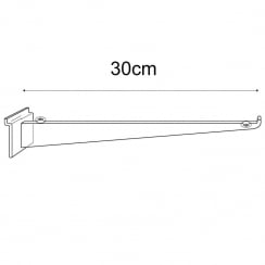 30cm bracket-slatwall   (slatwall shelf bracket)