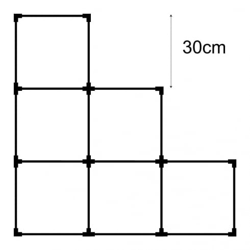 30cm cube kit 2   (acrylic cube storage system)