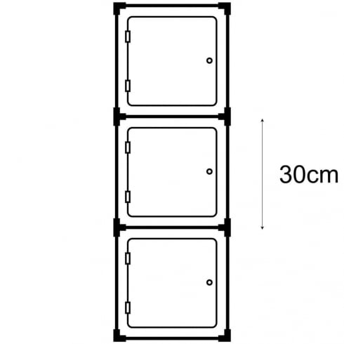 30cm cube with door kit 1   (acrylic cube display cases)