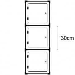 30cm cube with door kit 1   (acrylic cube display cases)