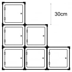 30cm cube with door kit 2   (acrylic cube display cases)