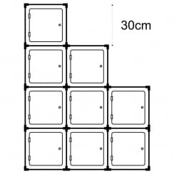 30cm cube with door kit 3   (acrylic cube display cases)