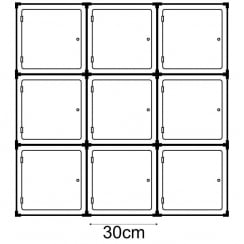 30cm cube with door kit 4   (acrylic cube display cases)